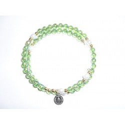 Armband met Maria afbeelding Licht groen